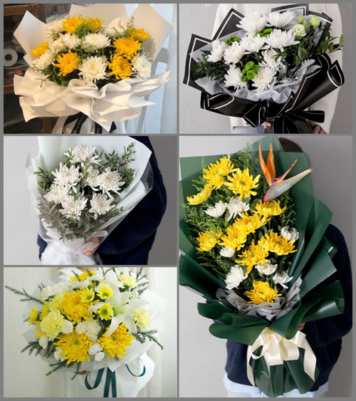 广东肇庆市四会市下茆镇白事花束代送